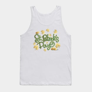 golden leaf st patricks day Tank Top